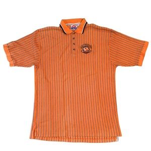 Vtg 1990s Tennessee Vols Polo XL Spike Sports Orange Stripes Cotton Power T